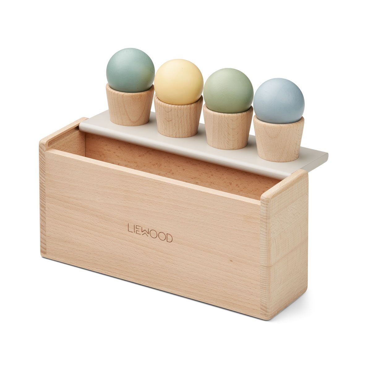 Liewood Spielzeug Eiscreme Etta „Blue multi mix“, Buchenholz – Bild 3