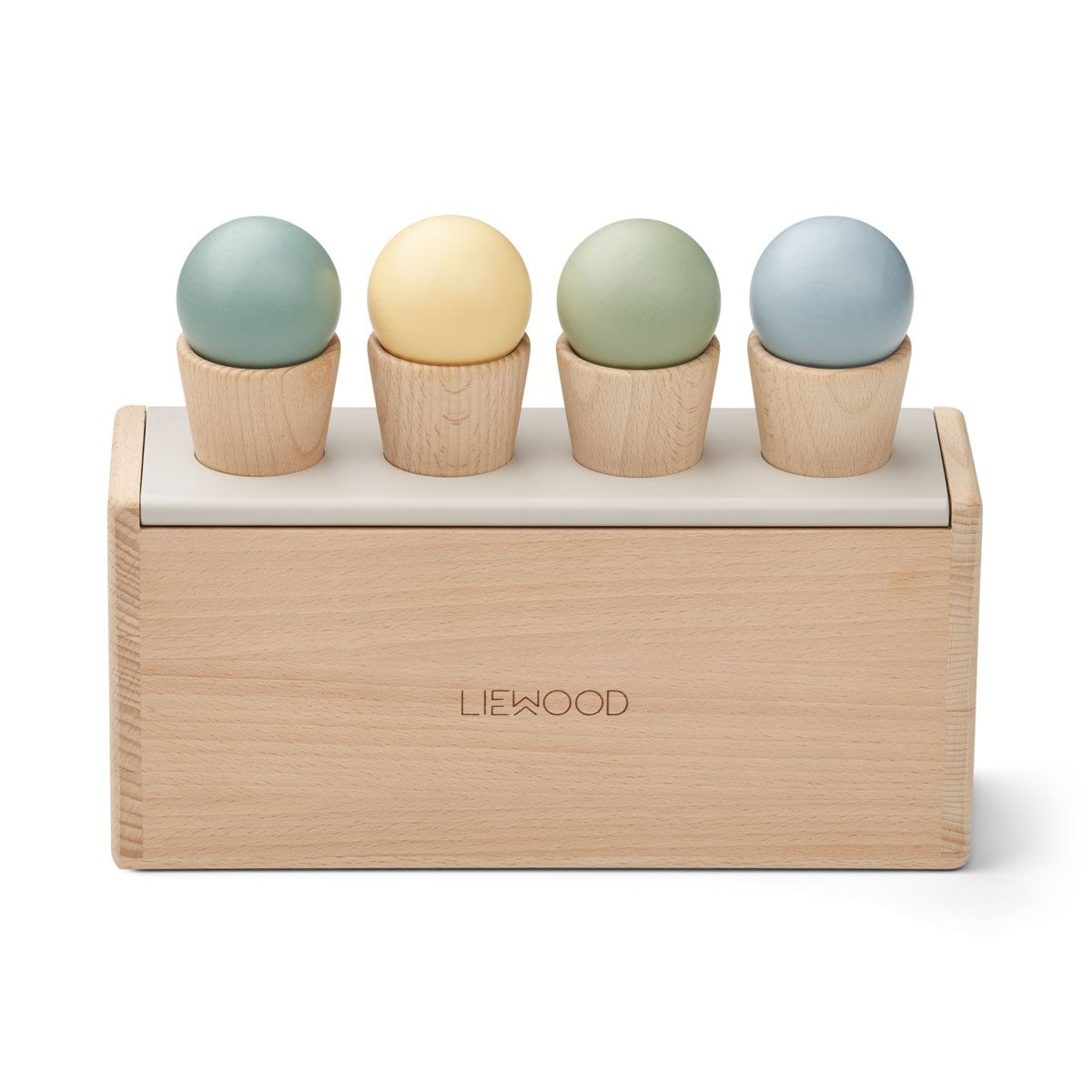 Liewood Spielzeug Eiscreme Etta „Blue multi mix“, Buchenholz