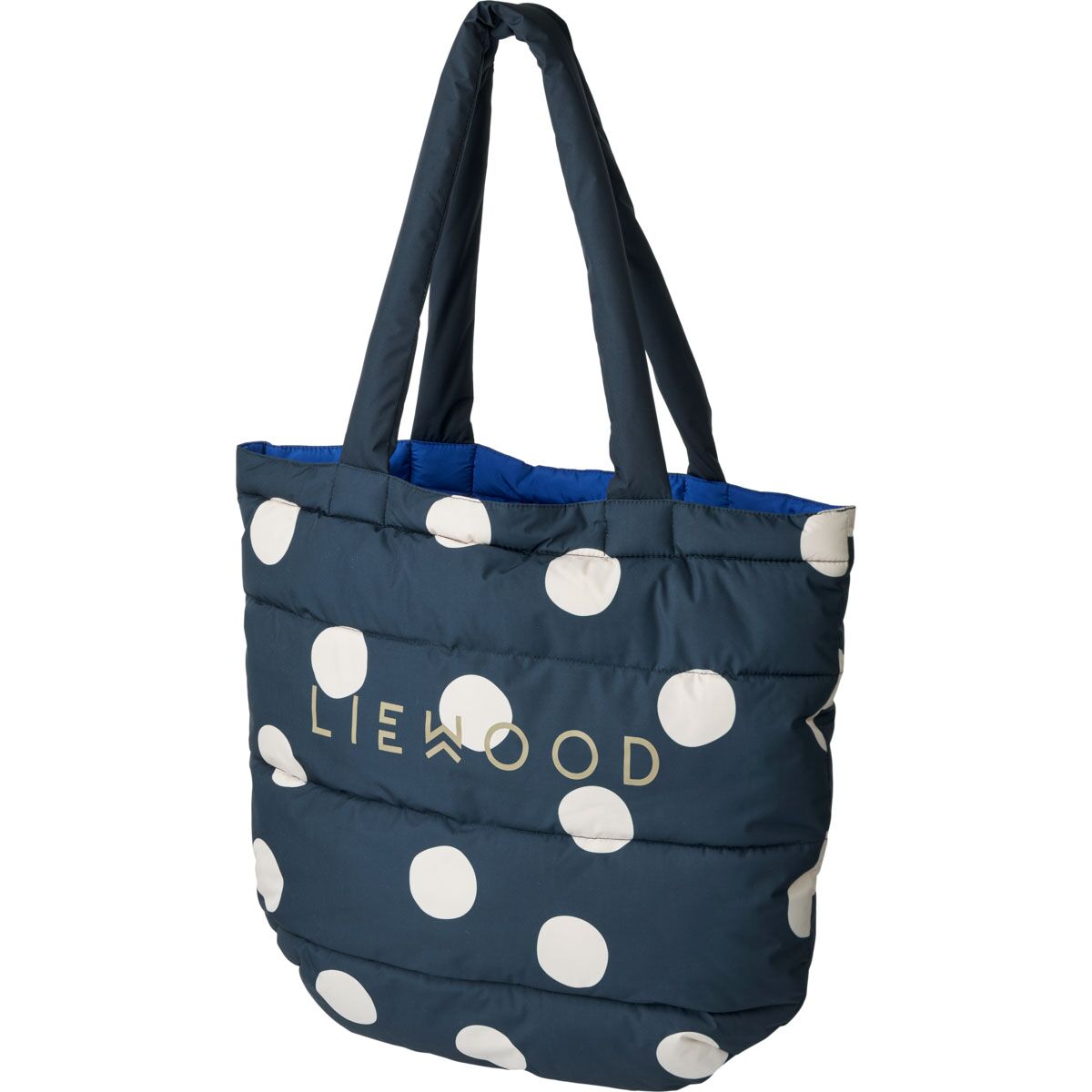 Liewood Wende-Einkaufstasche Diaz „Mega dot / Midnight navy multi mix“, 38x48cm