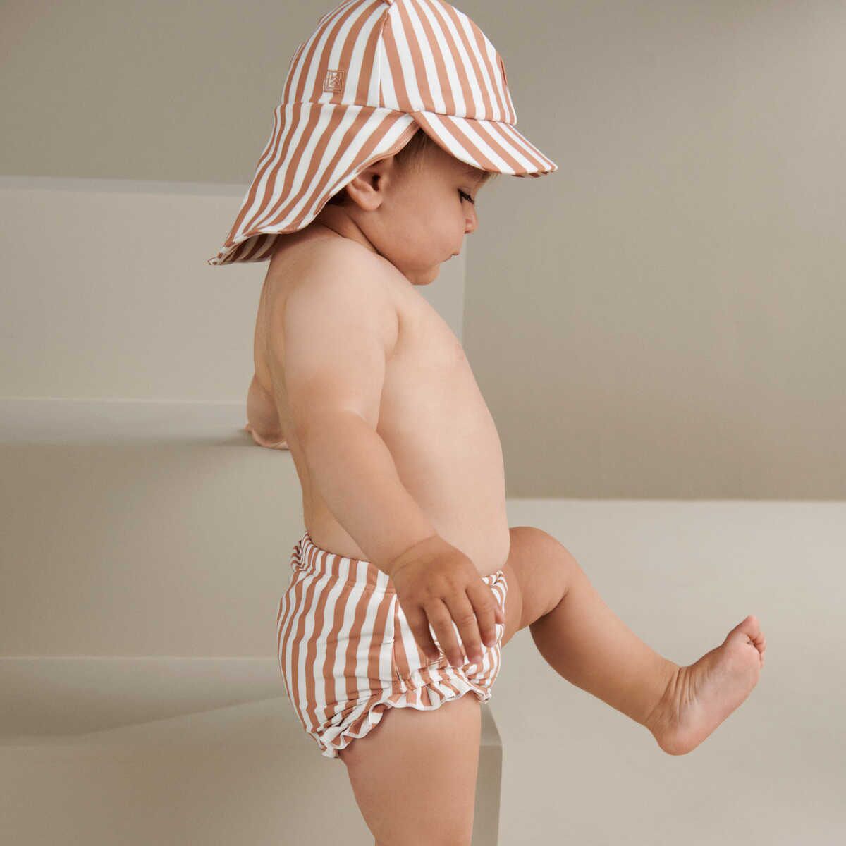 Liewood Kinder-Sonnenhut Senia „Pale tuscany / Creme de la creme“, Seersucker, UV 40+, 3 Monte - 4 Jahre – Bild 5