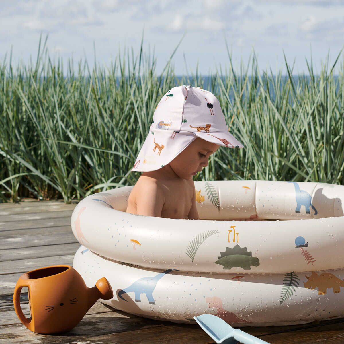Liewood Kinder-Sonnenhut Senia „Pale tuscany / Creme de la creme“, Seersucker, UV 40+, 3 Monte - 4 Jahre – Bild 4