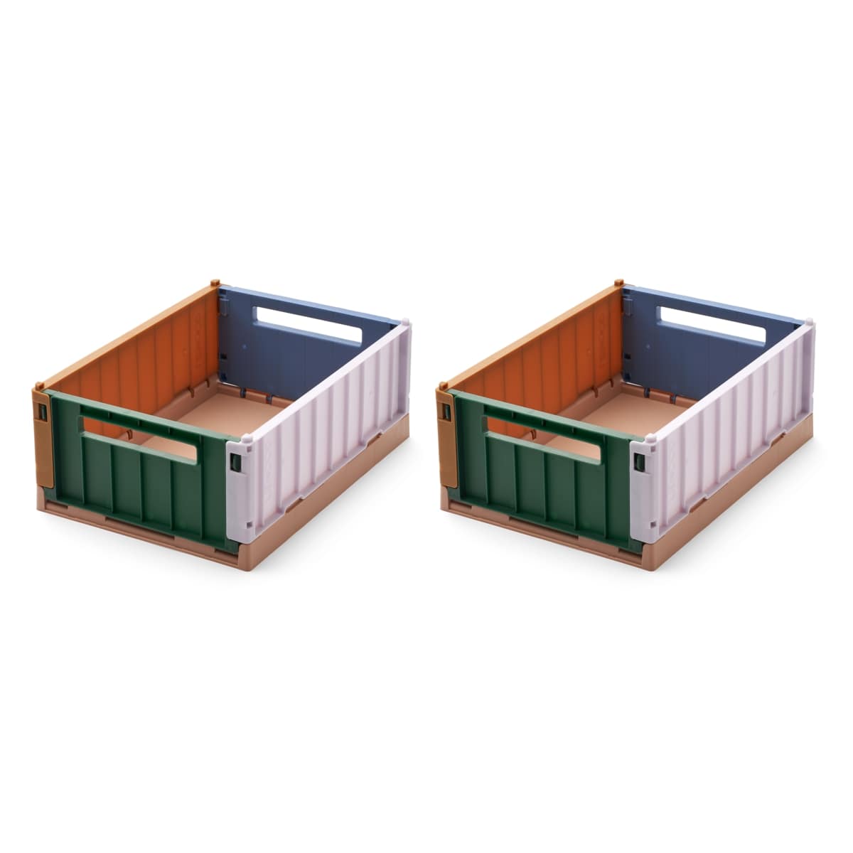 Liewood Weston Storage Box S 2-pack_LW15142_1095_Garden green mix_1-23_2