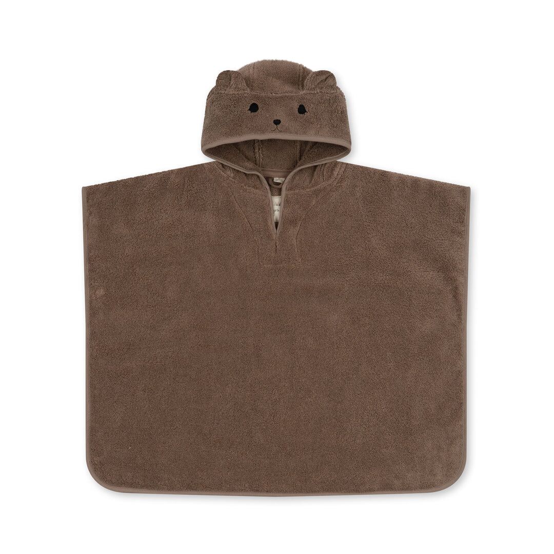 Konges Sløjd Kinder-Badeponcho Terry „Desert Taupe“