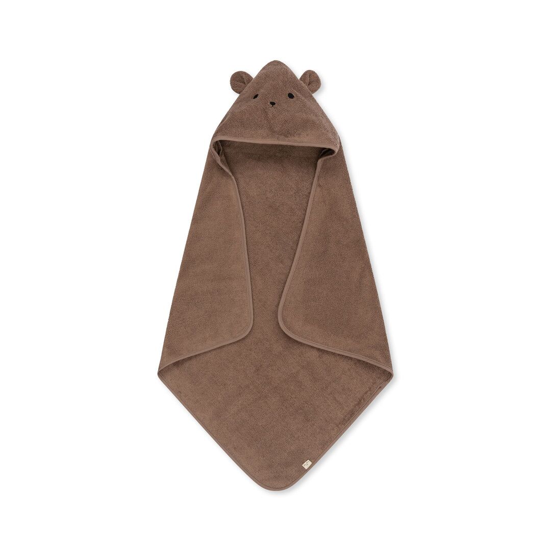 Konges Sløjd Baby-Kaputzenhandtuch Terry „Desert Taupe“ 01