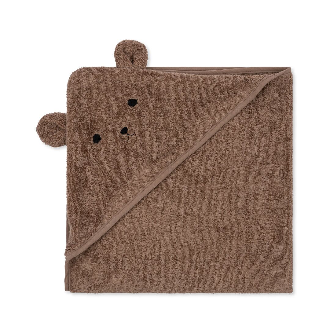 DELISTED Konges Sløjd Baby-Kapuzenhandtuch Terry „Desert Taupe“ 75x75cm – Bild 2