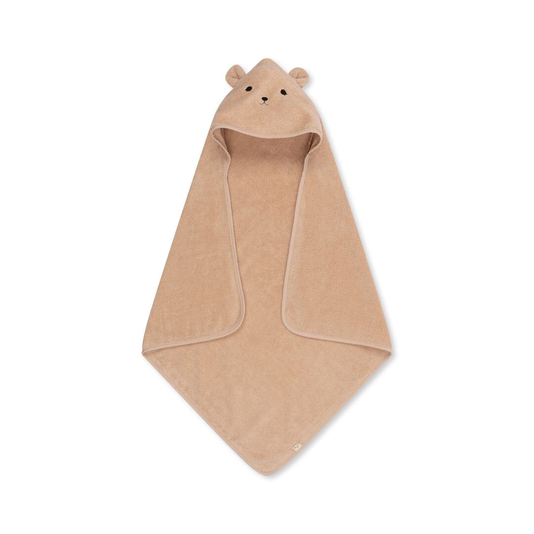 Konges Sløjd Baby-Kaputzenhandtuch Terry „Smoke Gray“ 01