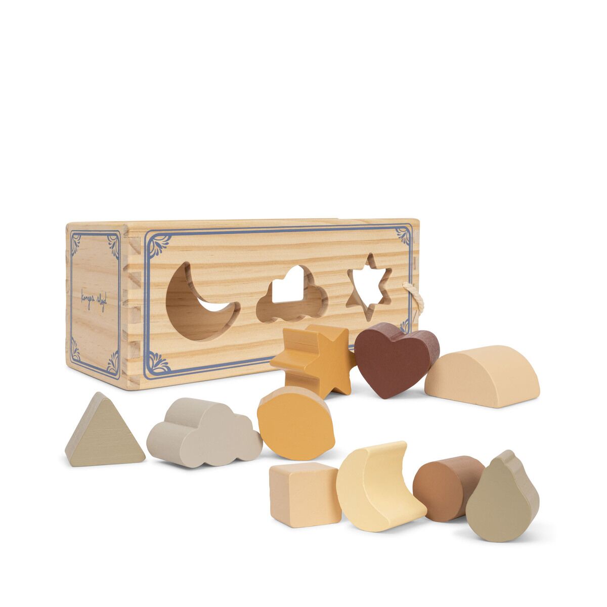 Konges Sløjd Sortierspielzeug „Mond, Wolken und Sterne“ KS6217 - MULTI - Extra 1
