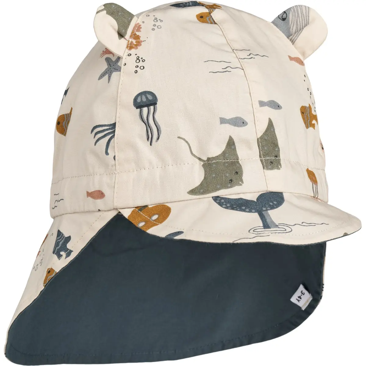 Liewood Wende-Sonnenhut Gorm „Sea creature / Sandy“
