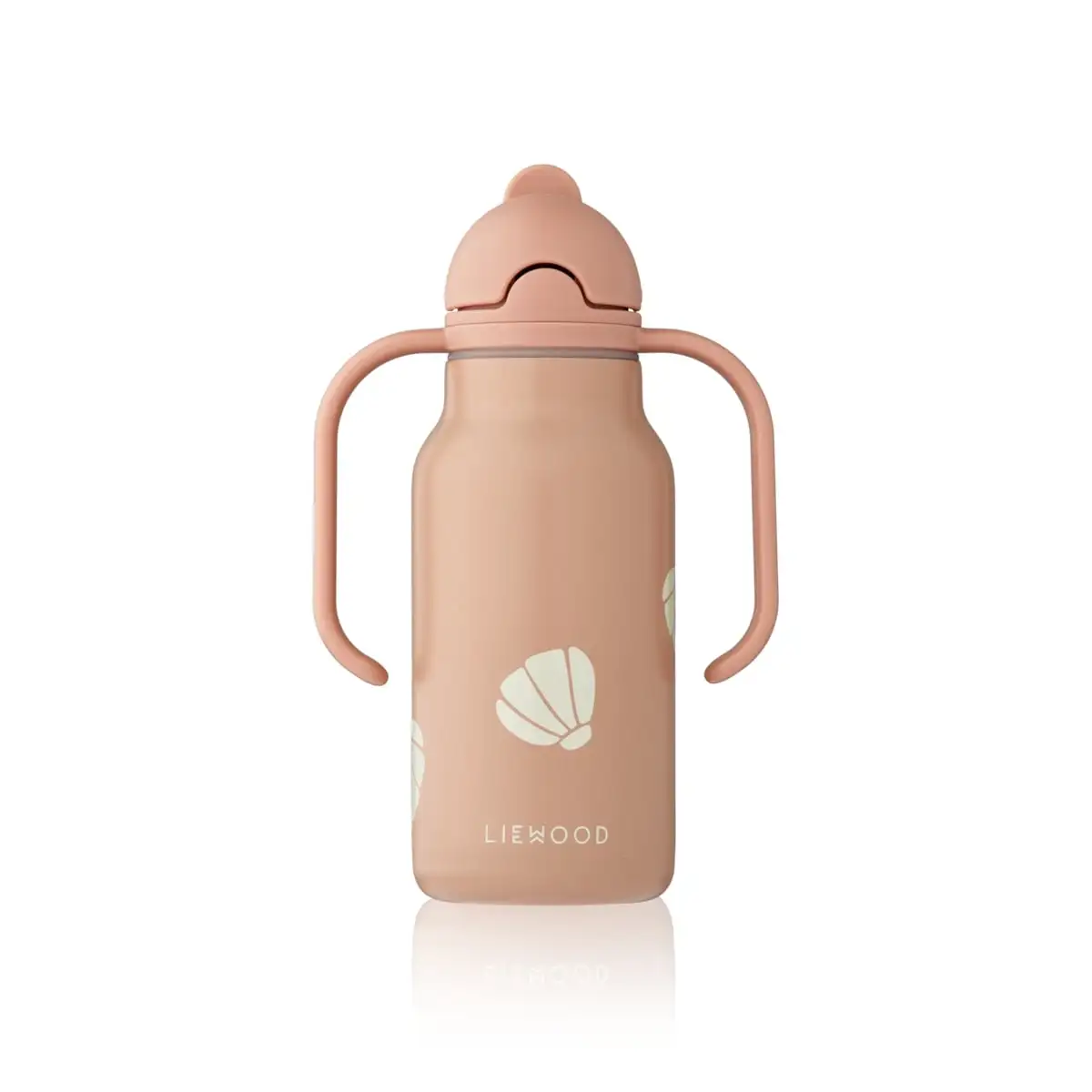 Liewood Edelstahl Trinkflasche Kimmie „Shell / Pale tuscany“ mit Griffen