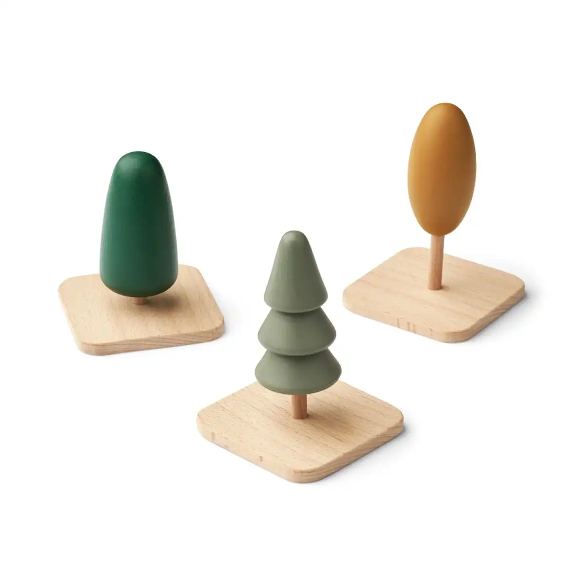 Liewood Holz-Baum-Set Village „Faune green mix“ 3-teilig – Bild 2