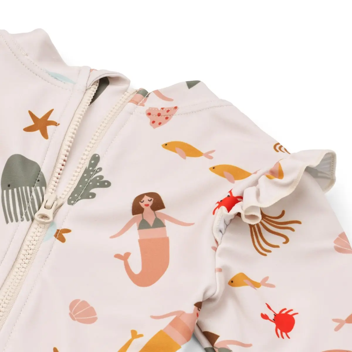 Liewood Kinder Badeanzug Sille „Mermaids / Sandy“, LSF 40+
