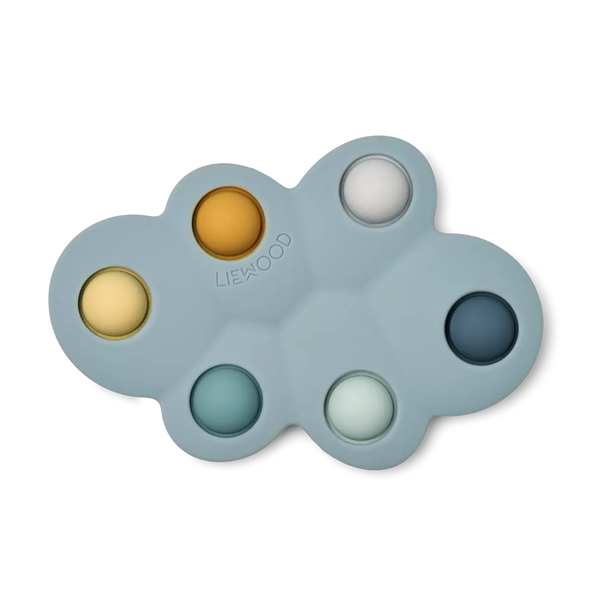 Liewood Pop It Fidget Spielzeug Anne „Cloud / Whale blue mix“ aus Silikon