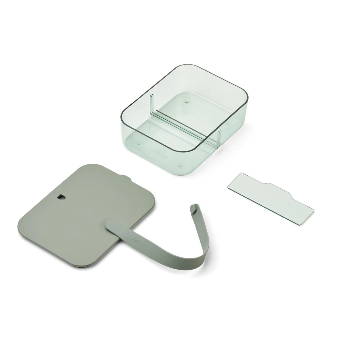 Liewood Snack-Box Carin „Faune green / Peppermint“, groß, 20x15x7cm