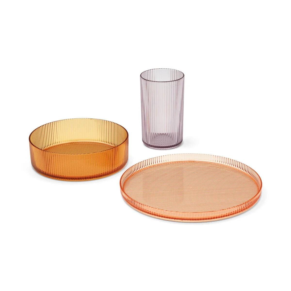 Liewood Kindergeschirr-Set Kain „Misty Lilac mix“ aus Tritan