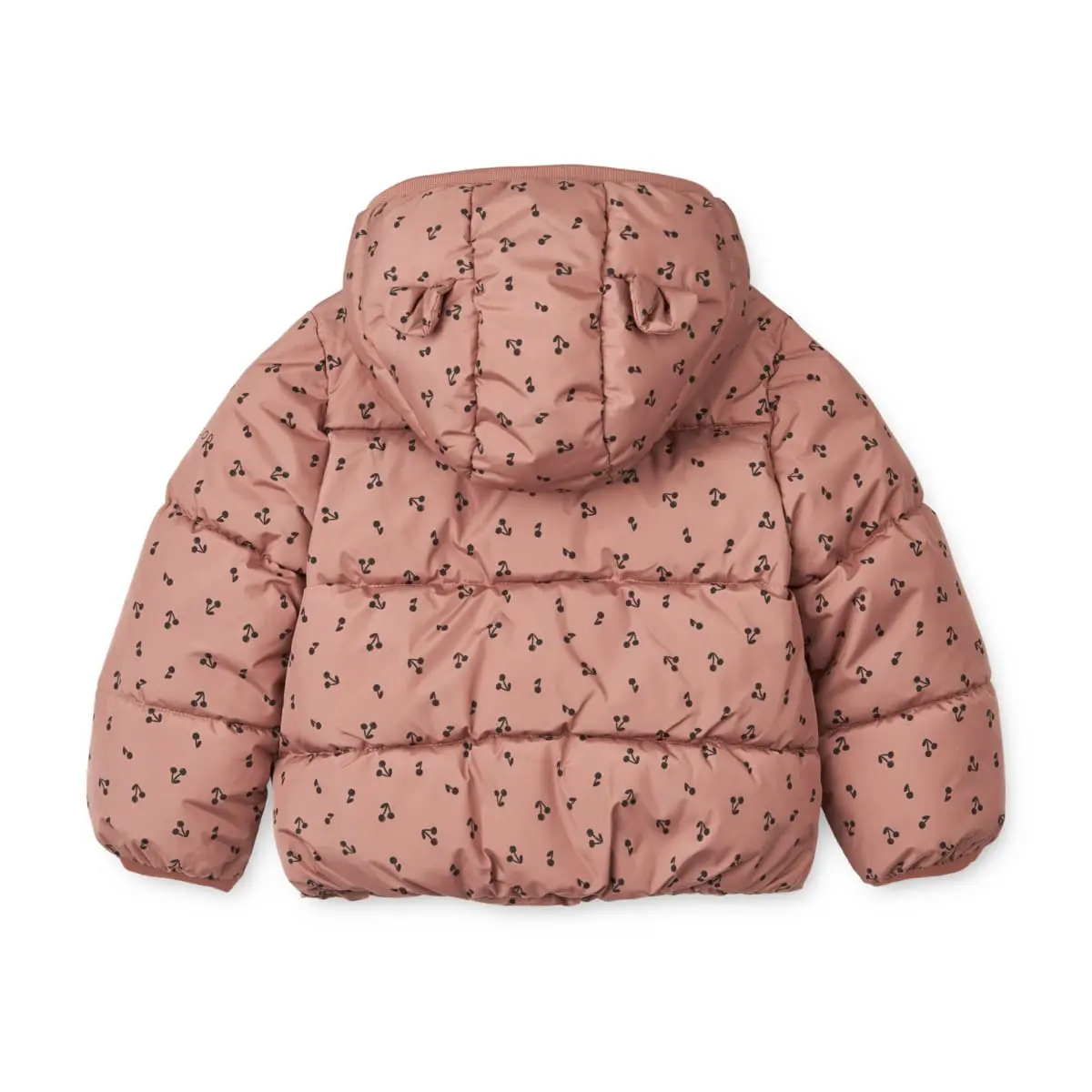 Liewood Kapuzen-Pufferjacke Giovanna „Cherries / Dark rosetta“