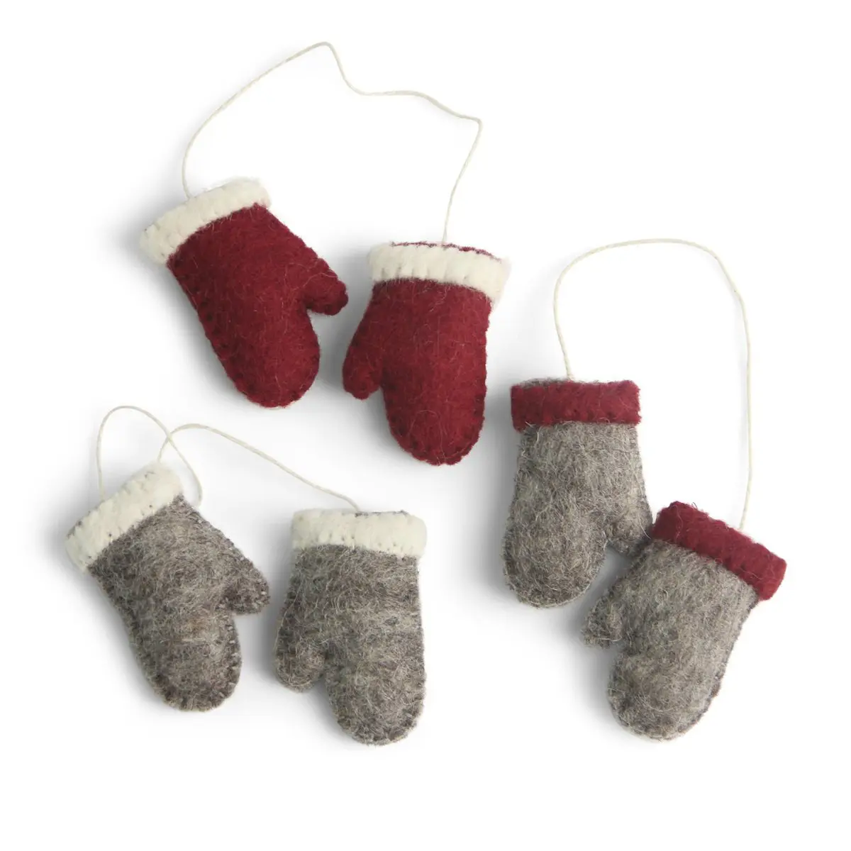 Gry & Sif Weihnachtsbaumschmuck „Handschuhe“ 3er-Set
