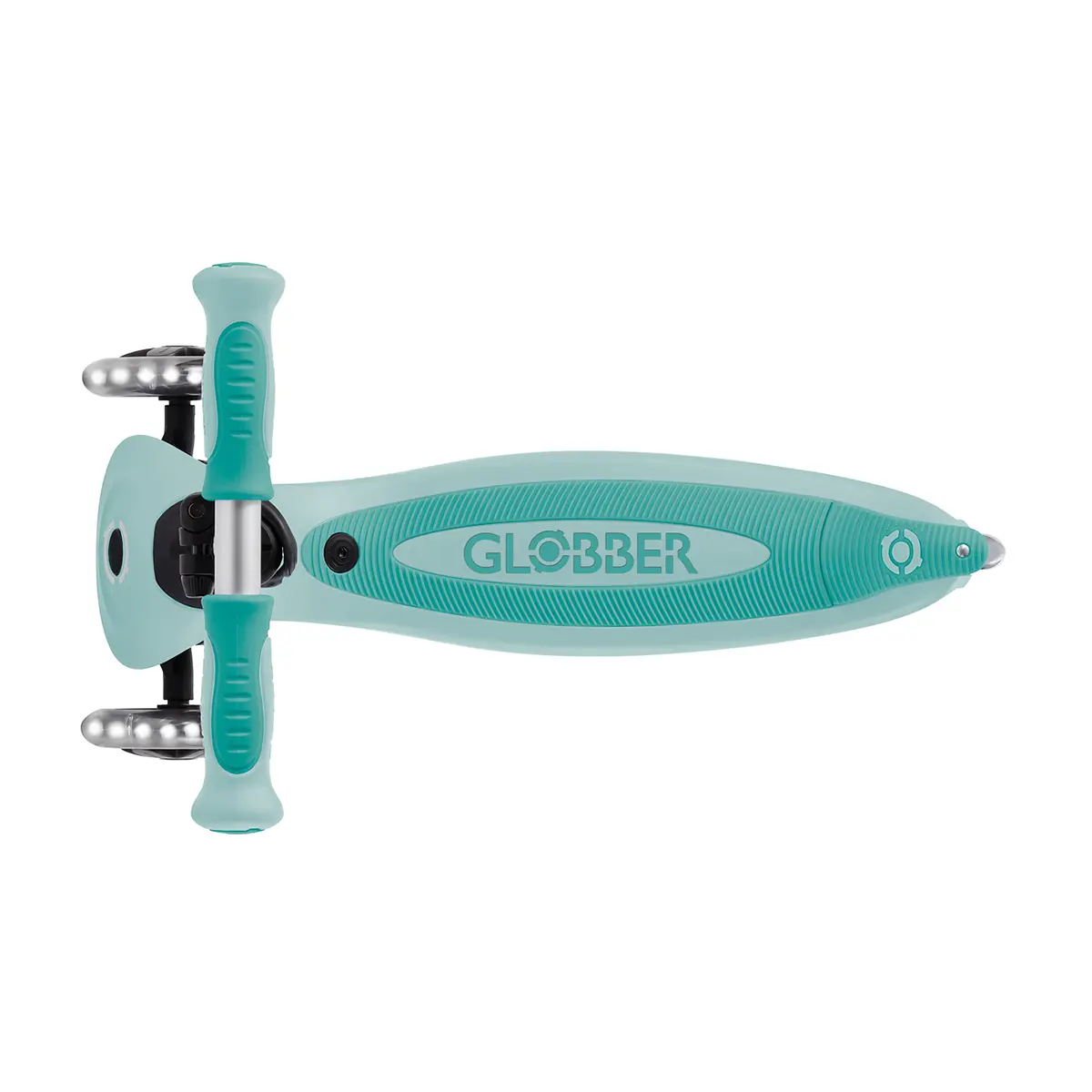 Globber 3-in-1 Roller Go-Up Baby Lights 360º mit Leuchtrollen – Mint, 15M-9J