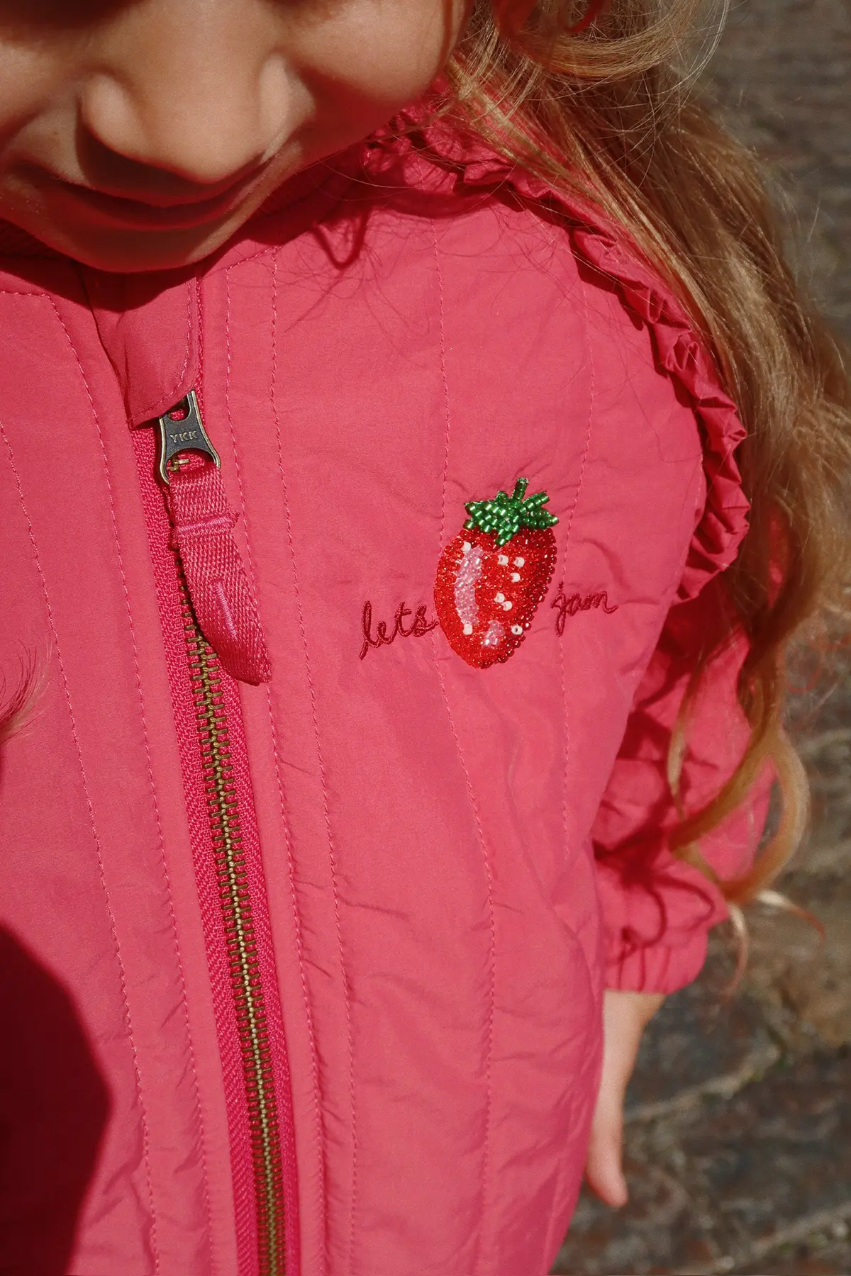 Konges Sløjd Bomberjacke Juno „Paillette / Raspberry Wine“