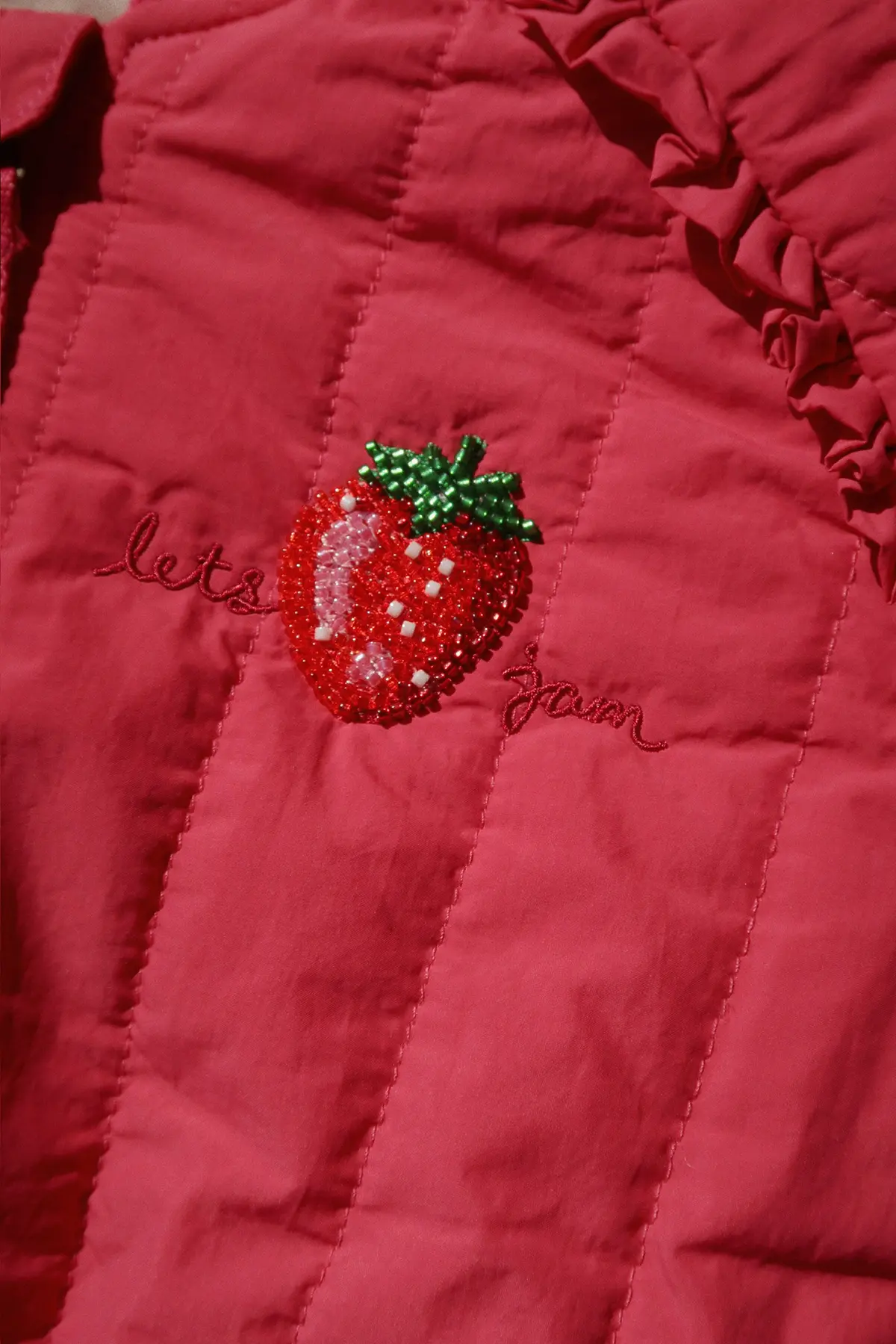 Konges Sløjd Bomberjacke Juno „Paillette / Raspberry Wine“