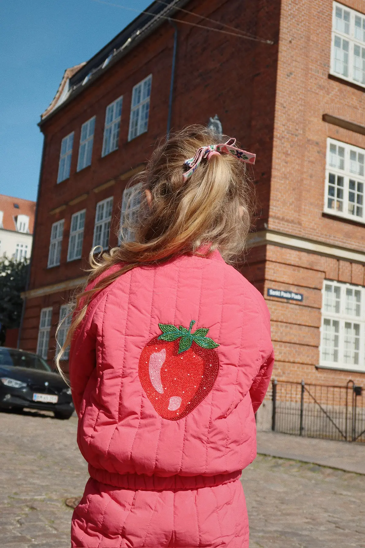 Konges Sløjd Bomberjacke Juno „Paillette / Raspberry Wine“