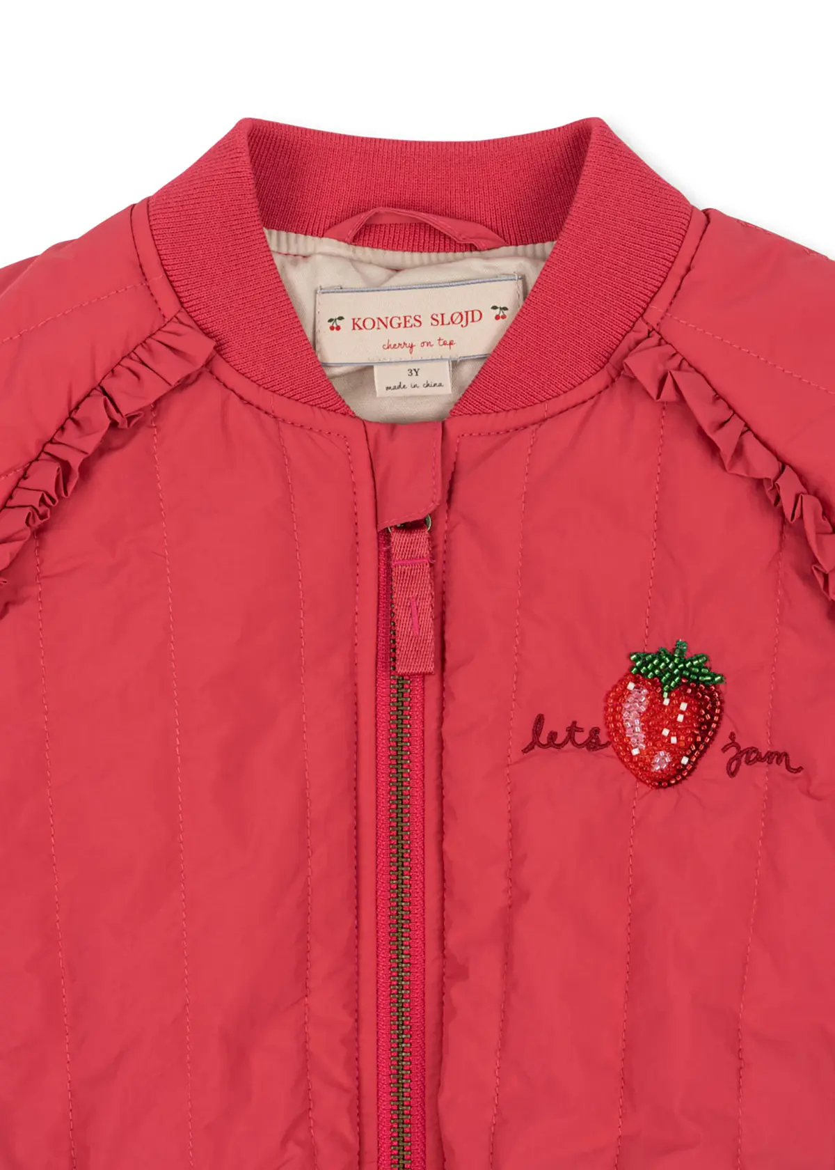 Konges Sløjd Bomberjacke Juno „Paillette / Raspberry Wine“