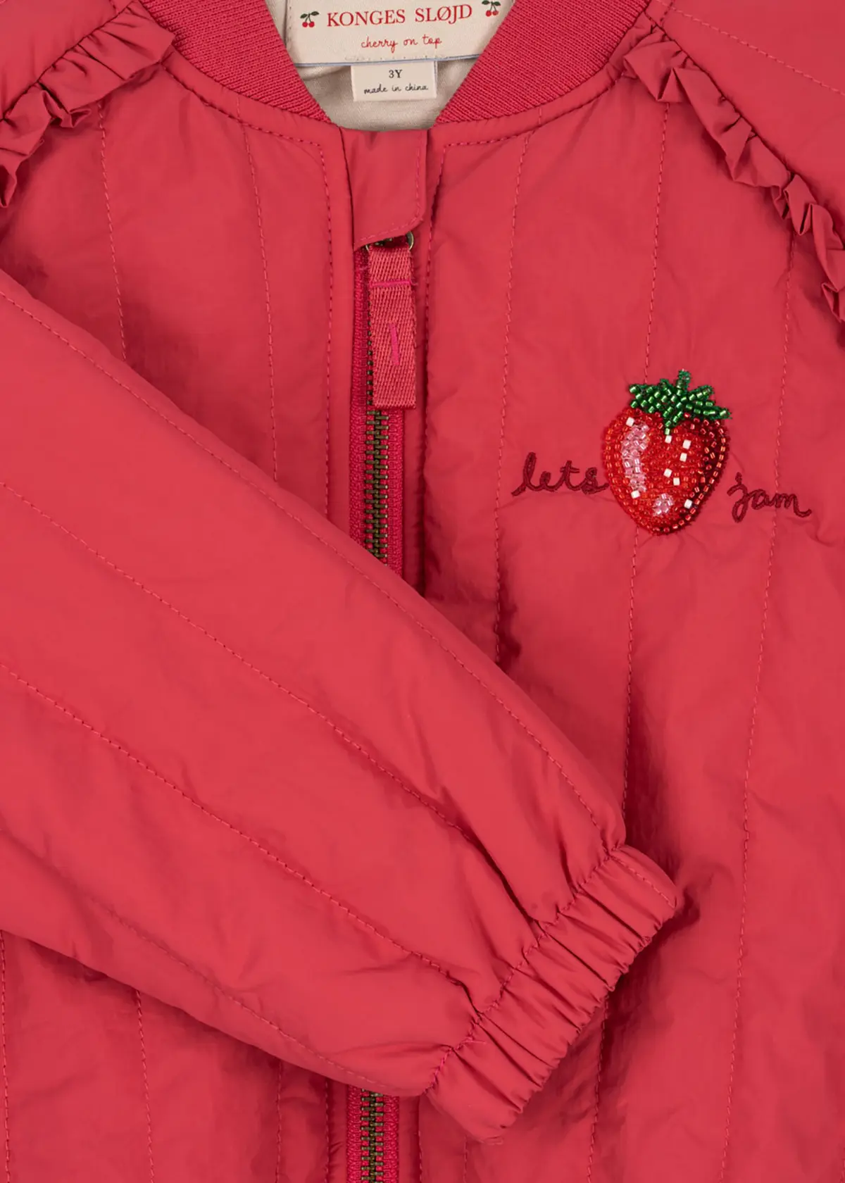 Konges Sløjd Bomberjacke Juno „Paillette / Raspberry Wine“