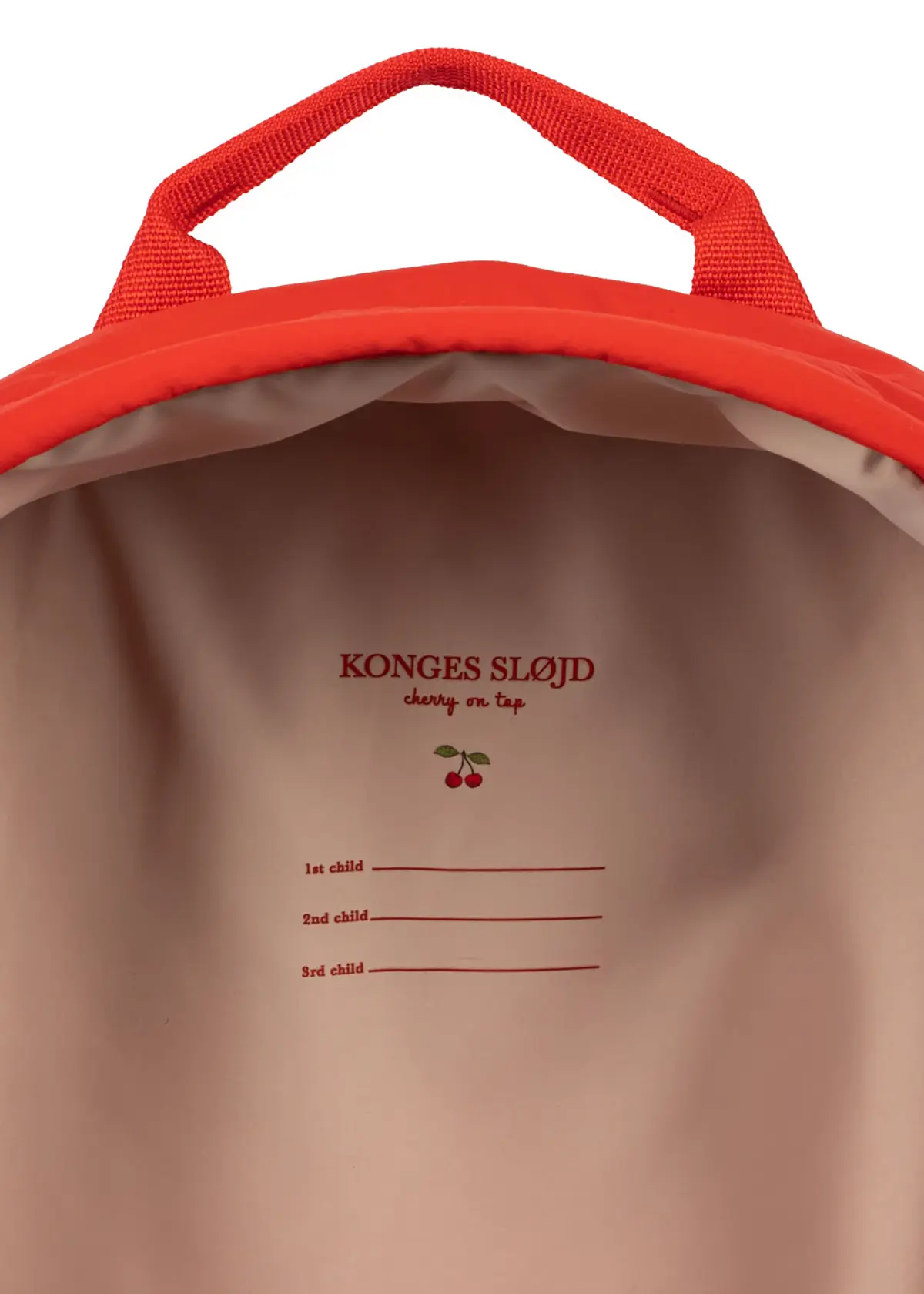 Konges Sløjd Kinderrucksack Juno „Pailletten / Fiery Red“