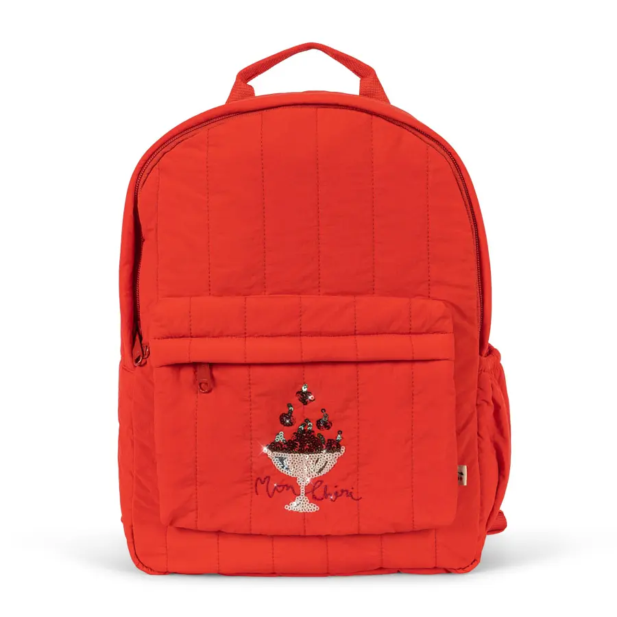 Konges Sløjd Kinderrucksack Juno „Pailletten / Fiery Red“