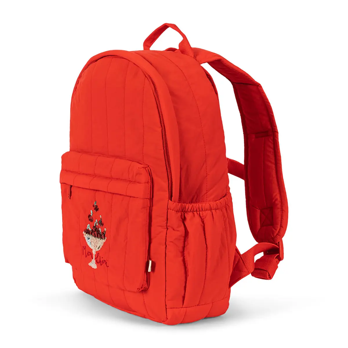 Konges Sløjd Kinderrucksack Juno „Pailletten / Fiery Red“