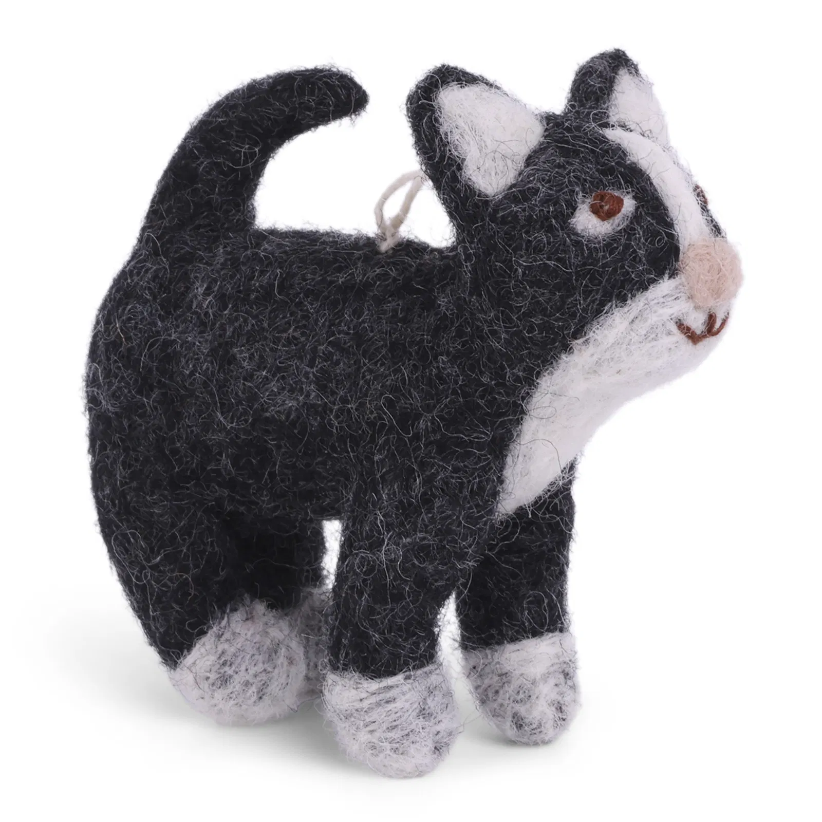 Gry & Sif Filztier Anhänger „Katze / Dark Grey“ L7cm