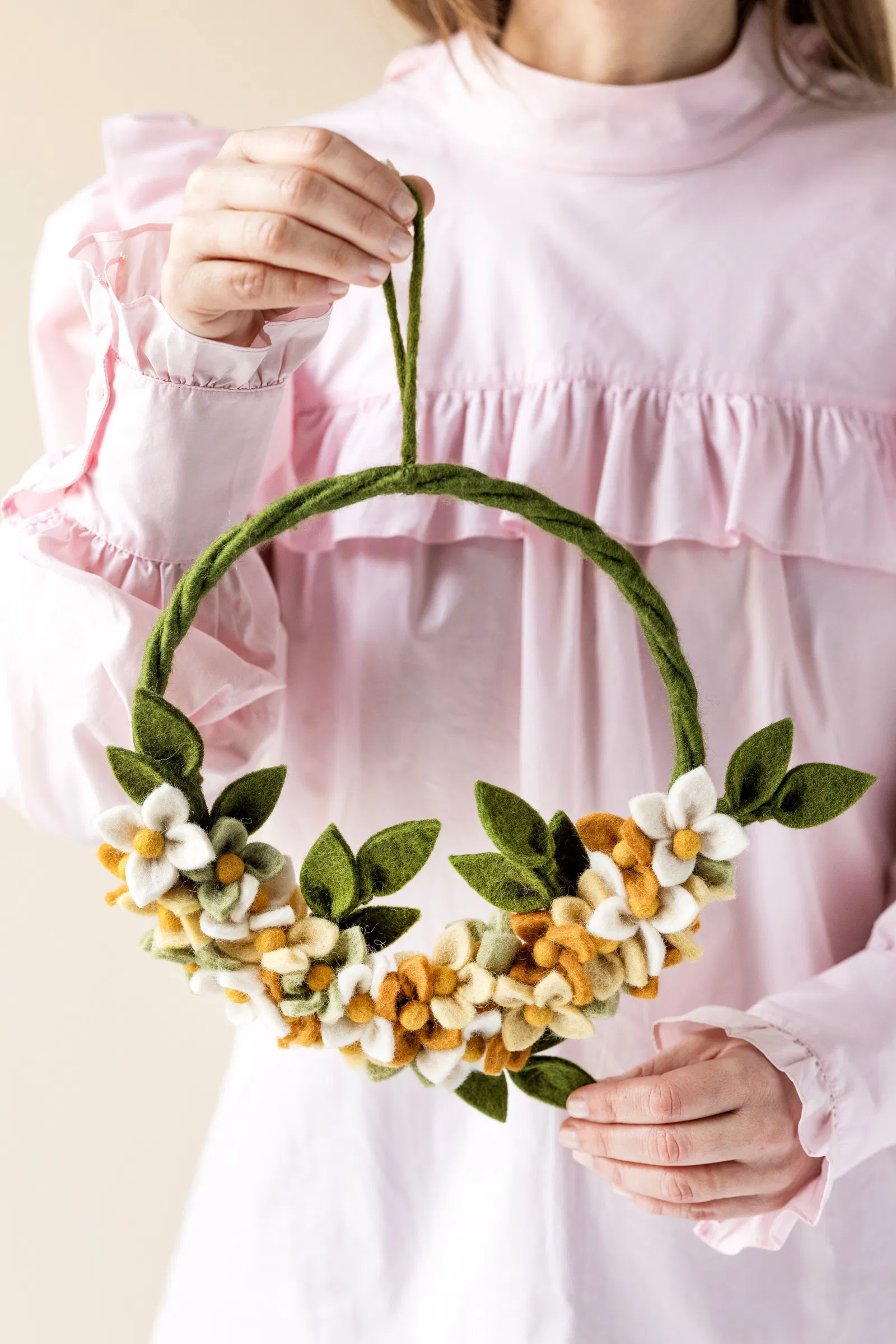 Gry & Sif Osterkranz „Dawn Flower / Yellow“ ø30cm