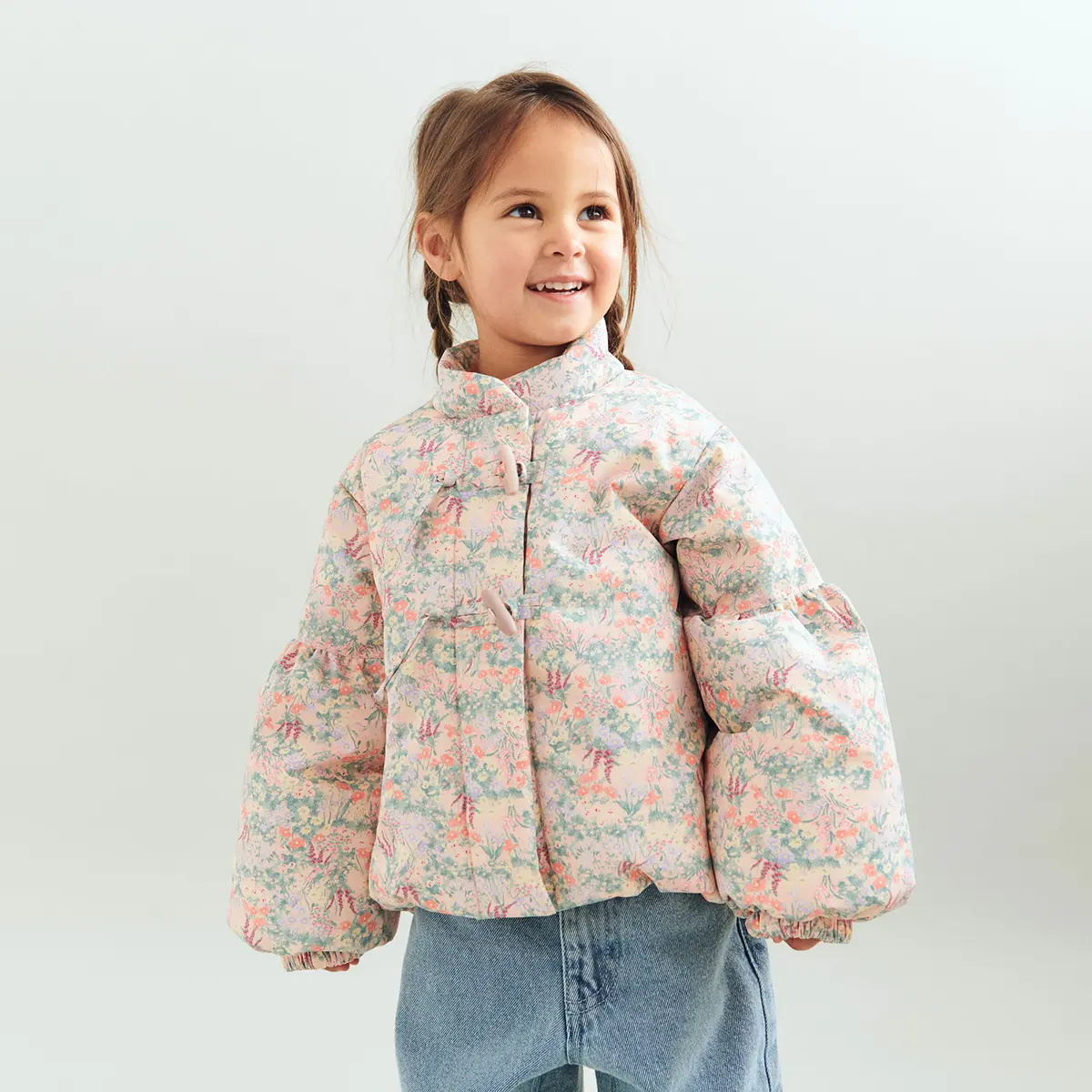 Wheat leichte Puffer Jacke Ullu „Powder Meadow Lake“
