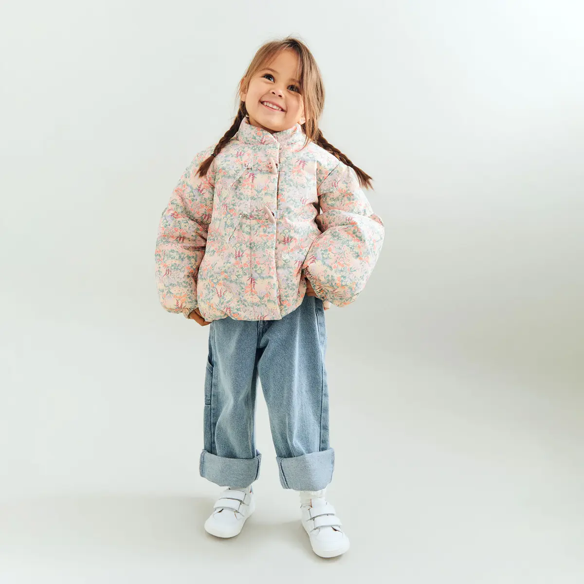 Wheat leichte Puffer Jacke Ullu „Powder Meadow Lake“