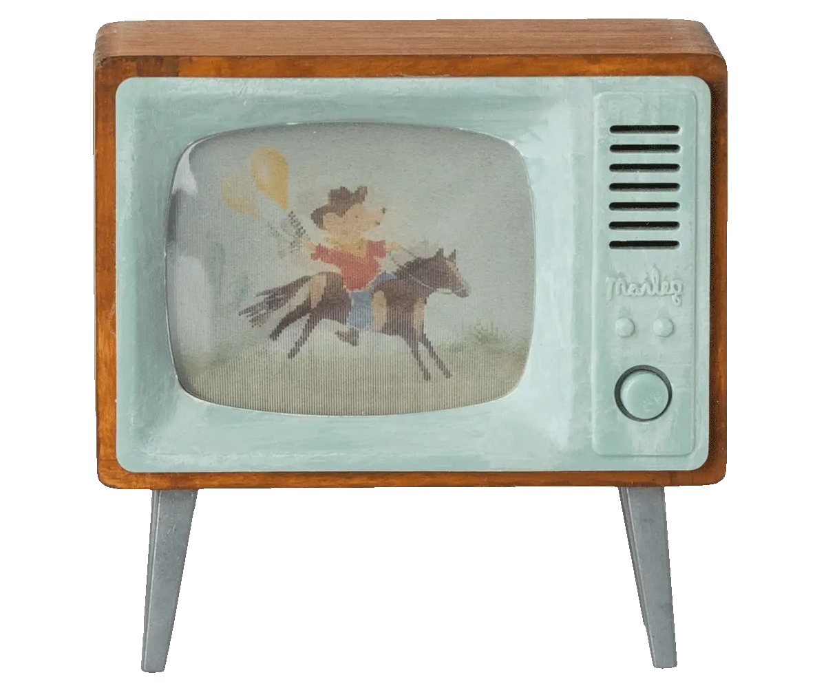 Maileg Puppenhaus Fernseher für Mäuse, mit LED