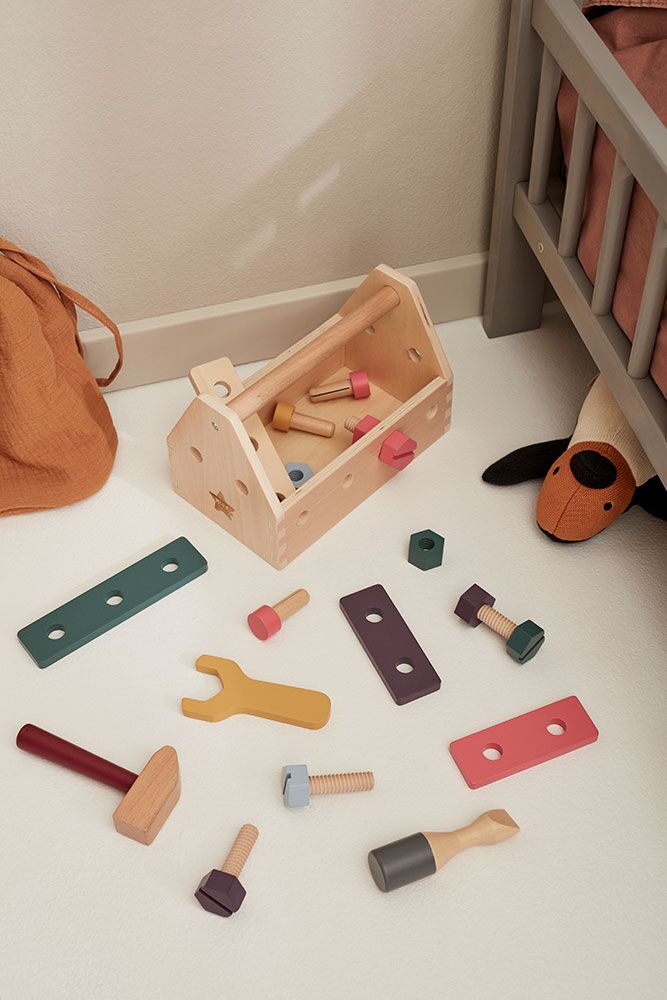 Kids Concept Werkzeugkiste aus Holz, 20-teilig, FSC-zertifiziert – Bild 7