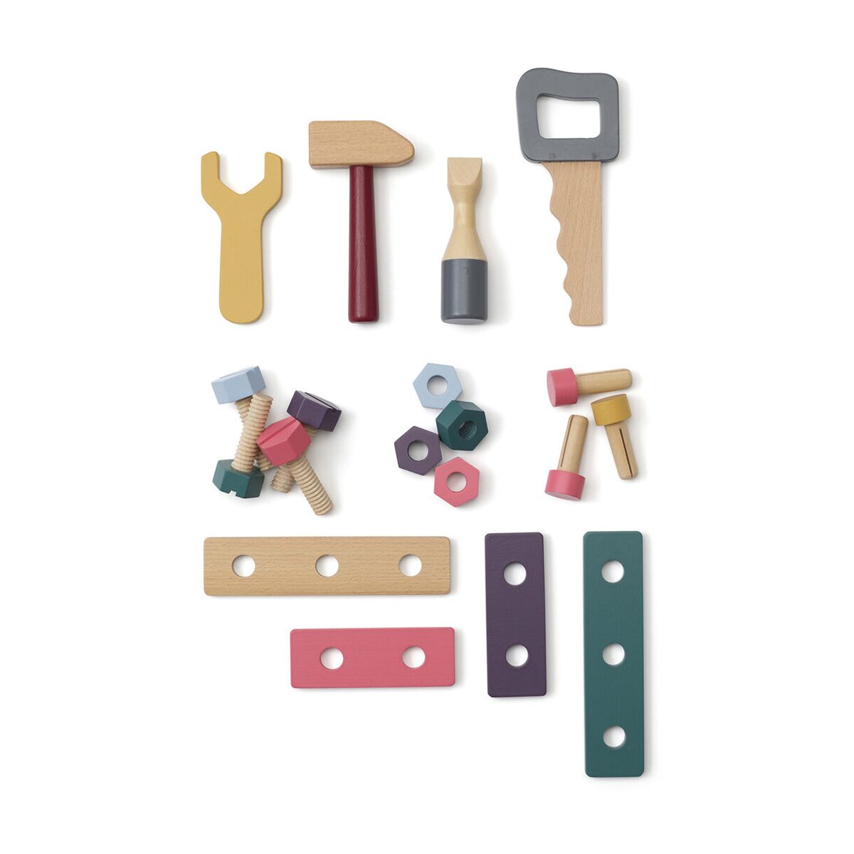 Kids Concept Werkzeugkiste aus Holz, 20-teilig, FSC-zertifiziert – Bild 3