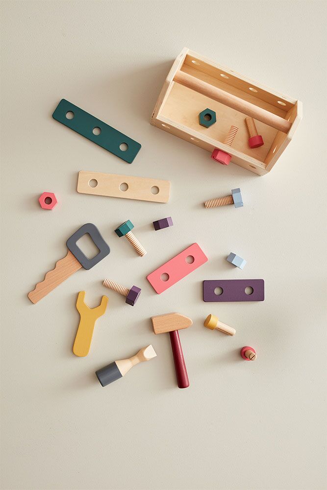 Kids Concept Werkzeugkiste aus Holz, 20-teilig, FSC-zertifiziert – Bild 4