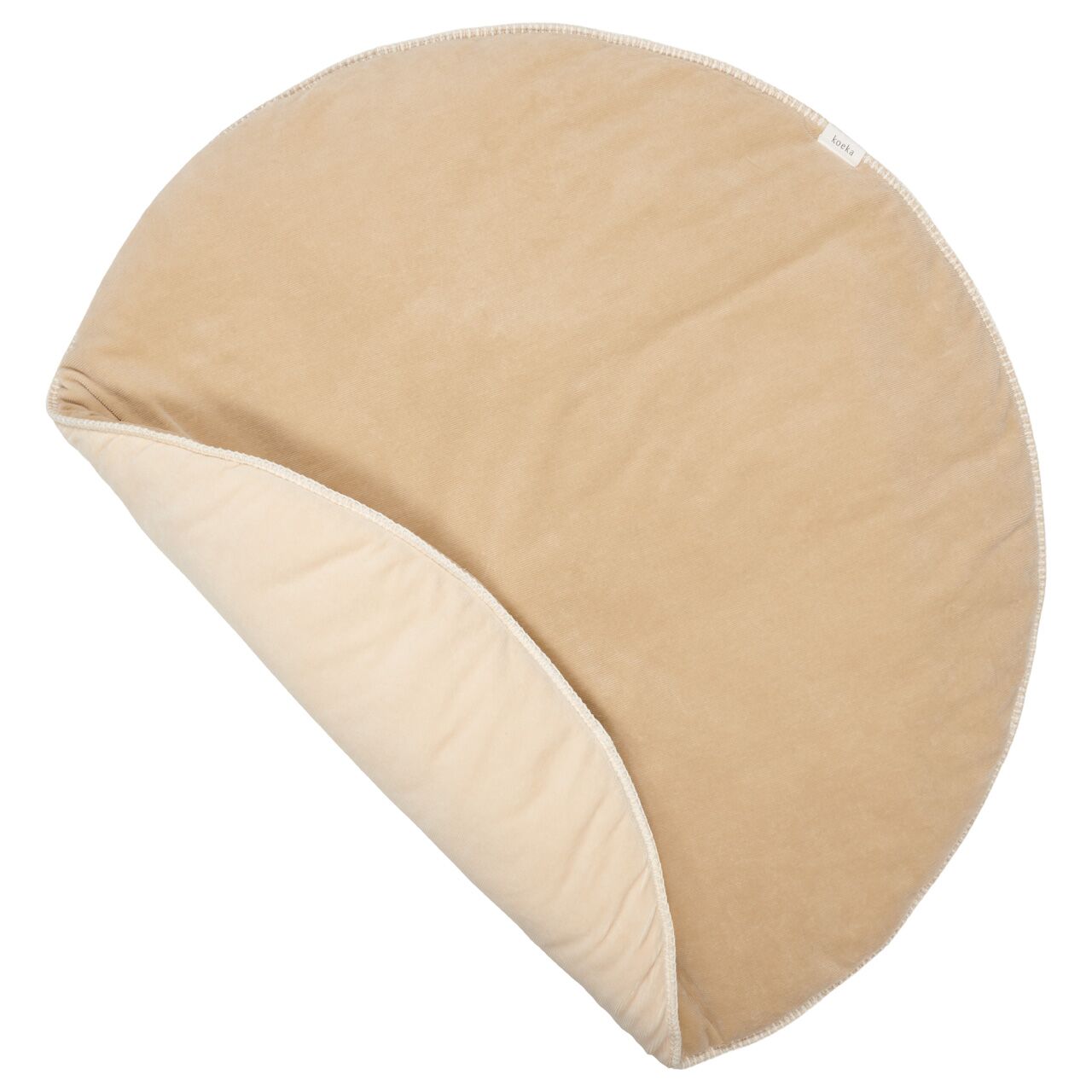koeka runde Krabbeldecke Oddi „grain / warm white“ ø90cm