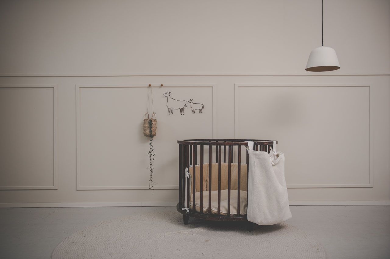 koeka runde Krabbeldecke Oddi „grain / warm white“ ø90cm – Bild 4
