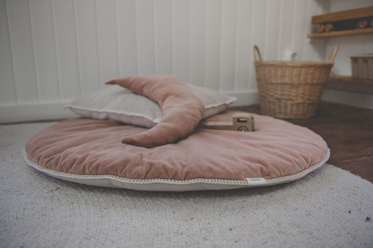 koeka runde Krabbeldecke Oddi „grain / warm white“ ø90cm – Bild 8