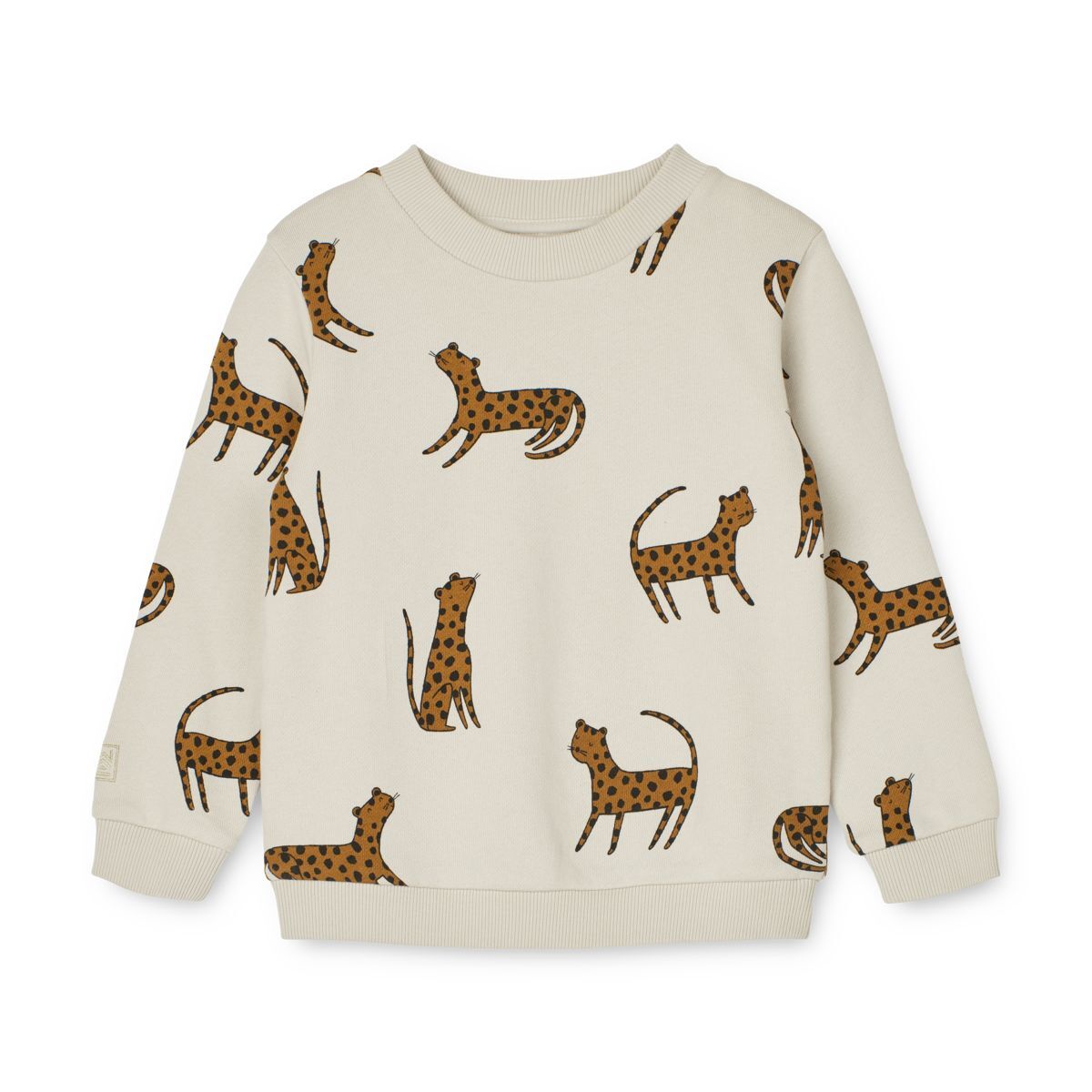 Liewood Kinder-Sweatshirt Thora „Leopard / Sandy“, Gr. 56-122
