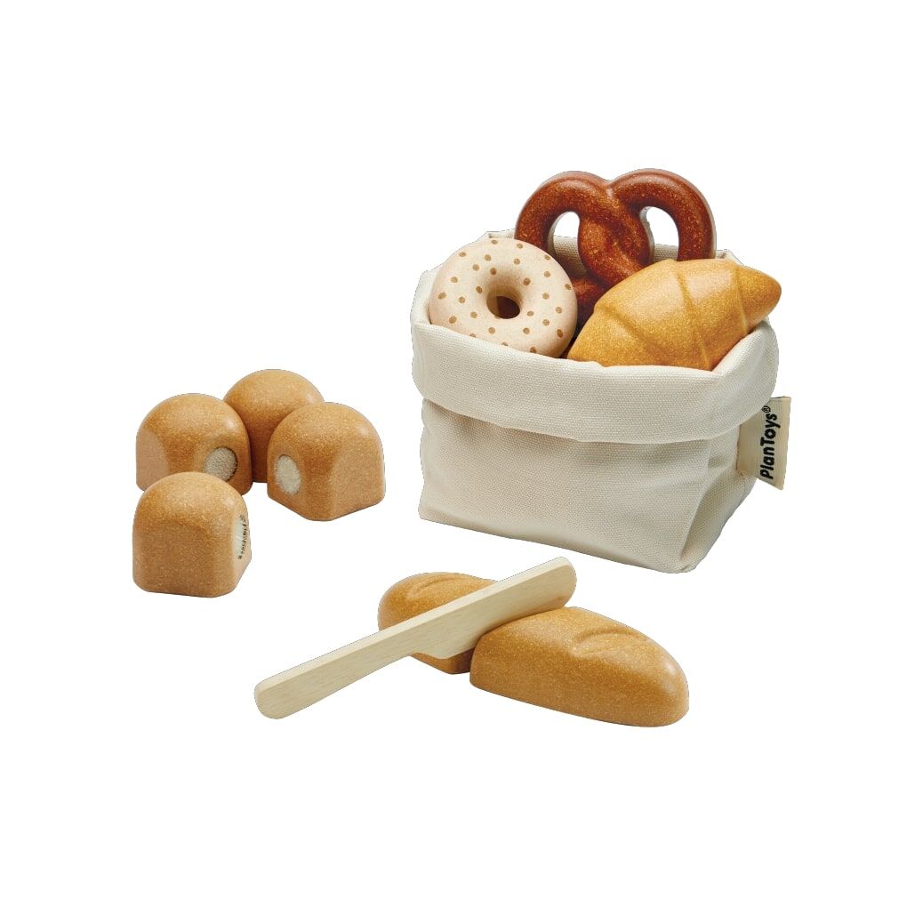 PlanToys Spielzeug Brot-Set aus Holz – Bild 2