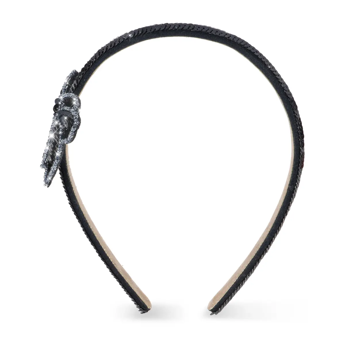 Konges Sløjd Pailletten-Haarreif „Navy“ – Bild 2