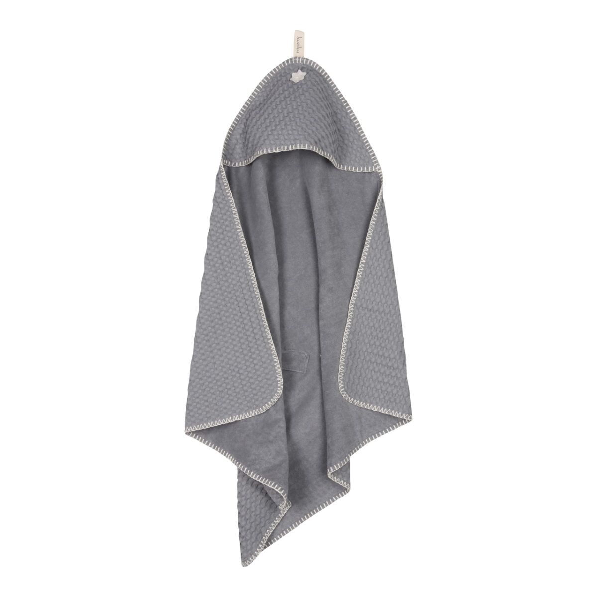 koeka Kaputzenhandtuch Antwerp „steel grey“ 105x100cm