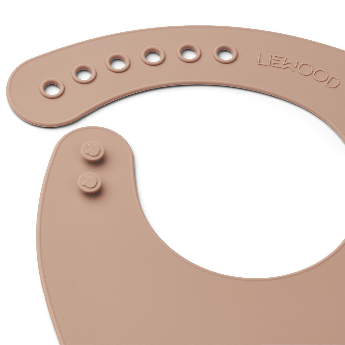 DELISTED Liewood Tilda Silikon Lätzchen „Cat mustard / dark rose mix“, 2er Set – Bild 6