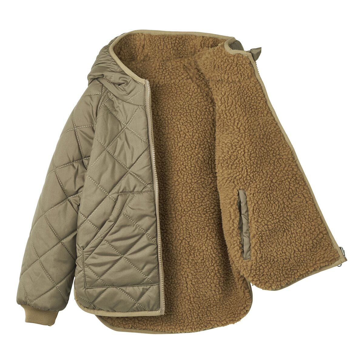 Liewood Jackson Thermo-Wendejacke für Kinder „Khaki“