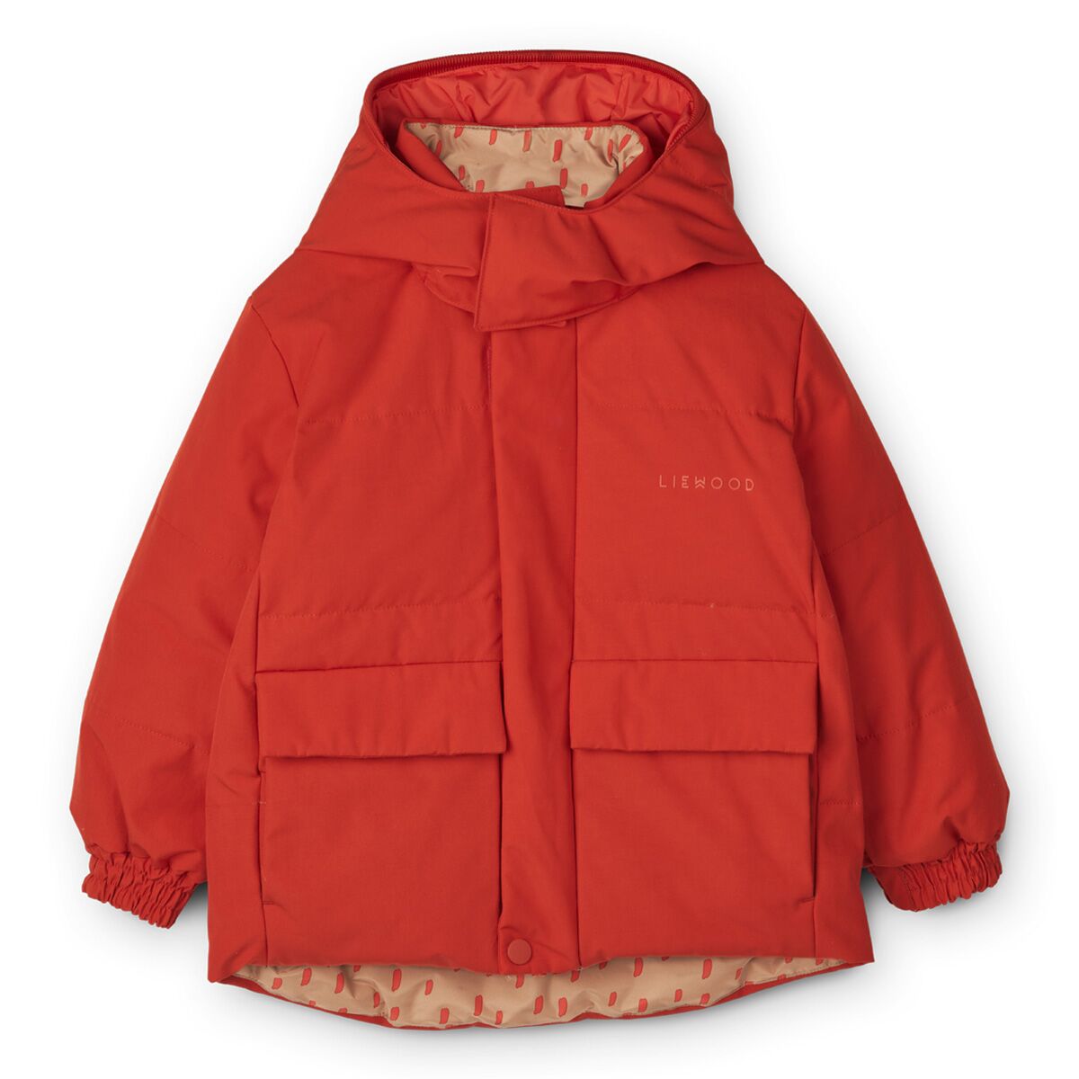 Liewood Paloma Daunenjacke für Kinder „Graphic stroke / tuscany rose“