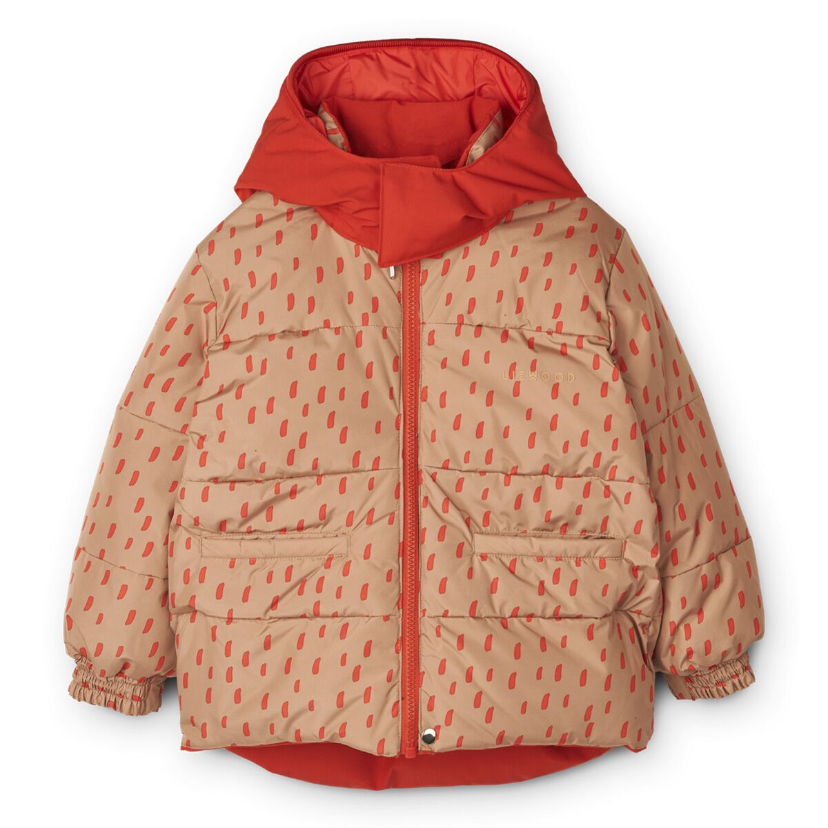 Liewood Paloma Daunenjacke für Kinder „Graphic stroke / tuscany rose“