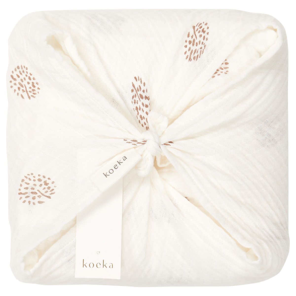 koeka Musselin-Set Wonder „warm white“, Wickeltuch + Spucktuch, 2er-Set 04