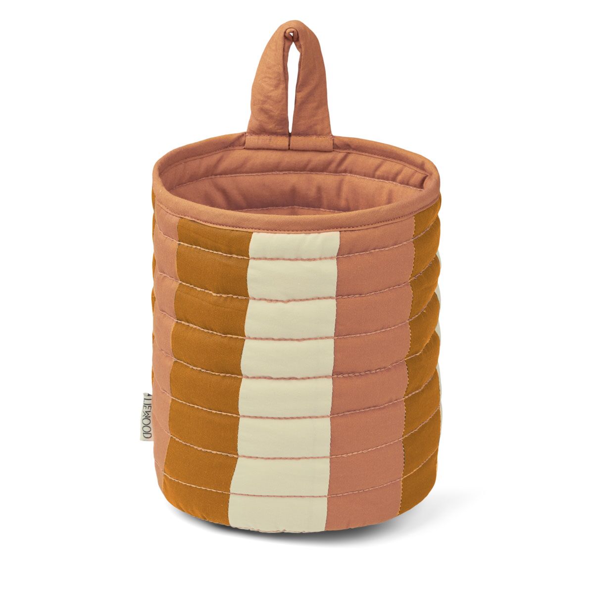 DELISTED Liewood Aufbewahrungskorb Faye „Stripe: Tuscany rose / Golden caramel / Sandy“, 15x18cm